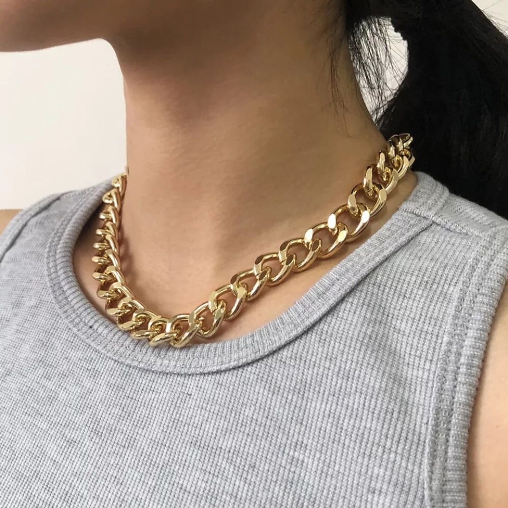 🎉 New Gold Chain Link Necklace